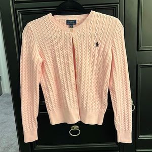 Pink Ralph Lauren Sweater Cardigan